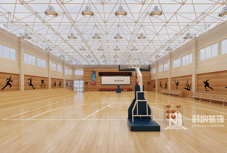 篮球馆装建设计成效图