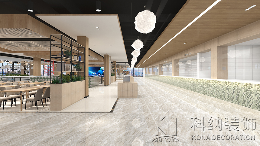学堂食堂装建成效图