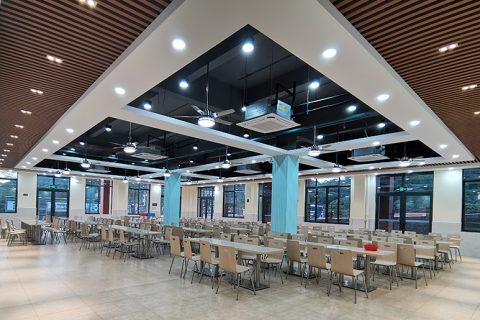 昭通华贸学院白云校区食堂装建项目实景