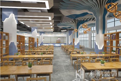 广东白云学院食堂室内装建设计规划