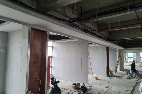 项目动态|医药科技公司办公室设计装建项目施工进度